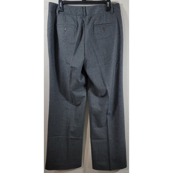 Talbots Gray Flat Front Dress Pants Medium Lightweight Soft Lined Straight Leg - Picture 2 of 8